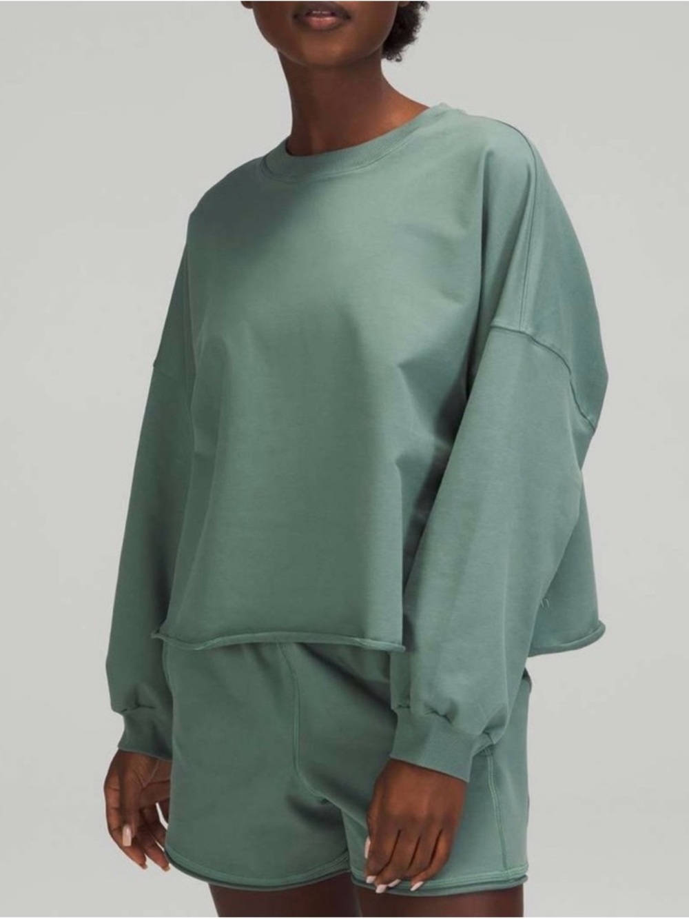 Lululemon LA Boxy Crew, S/SX Tidewater Teal
